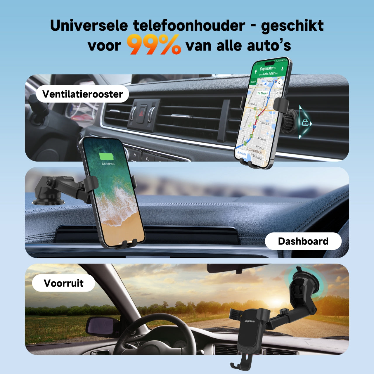 GravityGrip - Telefoonhouder voor Auto2
