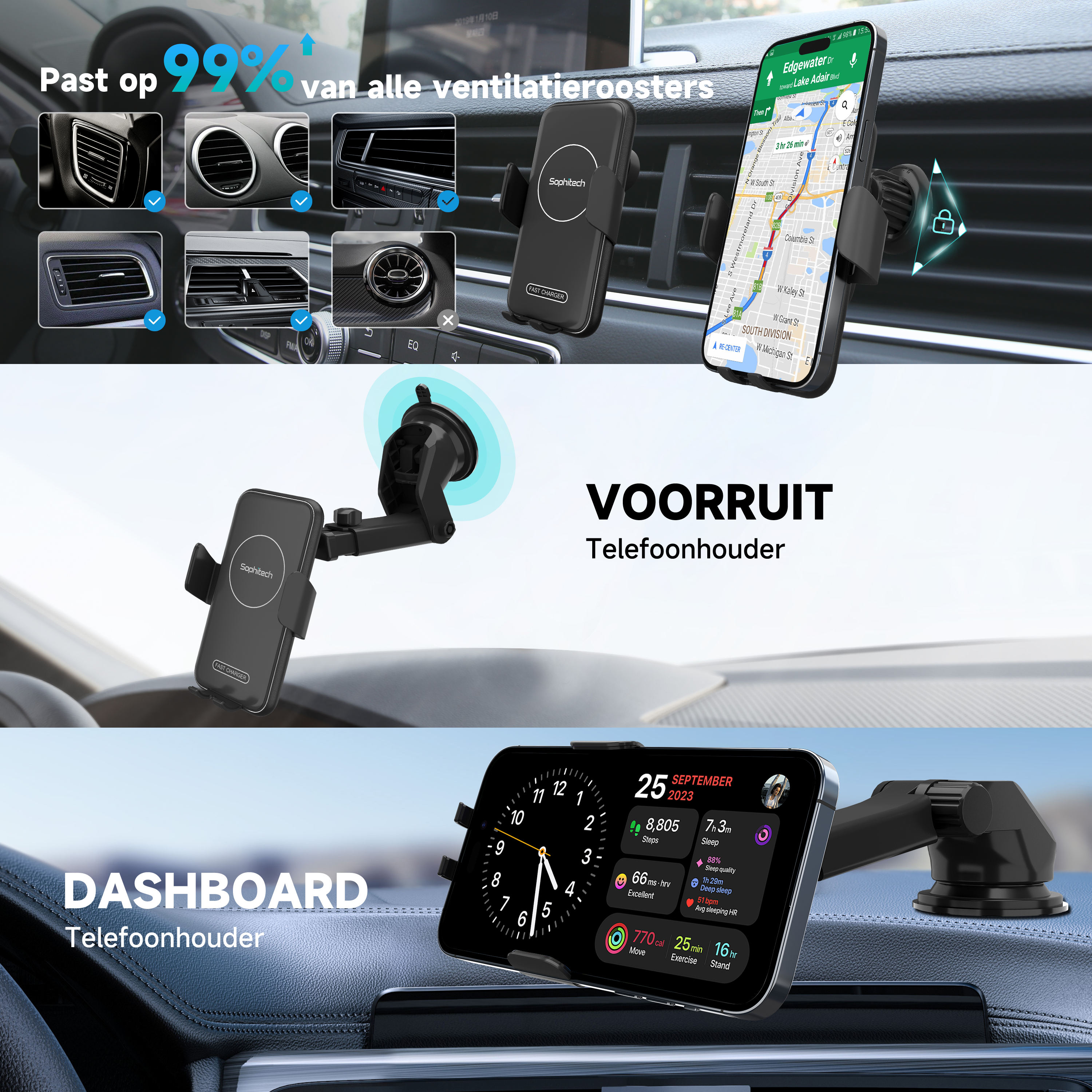 AutoGrip Pro - Telefoonhouder voor Auto2